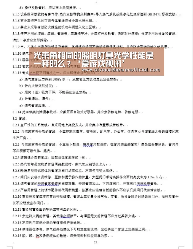 光束角相同的照明灯具光学性能是一样的么?‘爱游戏视讯’(图1) 爱游戏体育